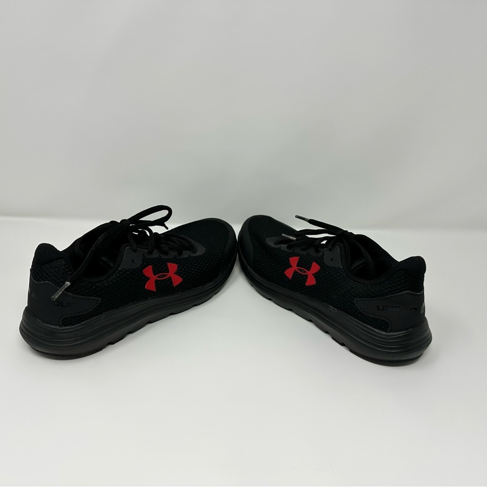 Under Armour Youth Boys Size 5 Tennis Shoes All Black New Without Box - Picture 4 of 6
